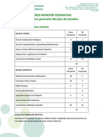 Plan de Estudios Curso Monitor 2013