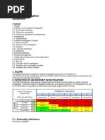 Incident Investigation Guidelines