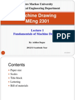 Machine Drawing Fundamentals Guide