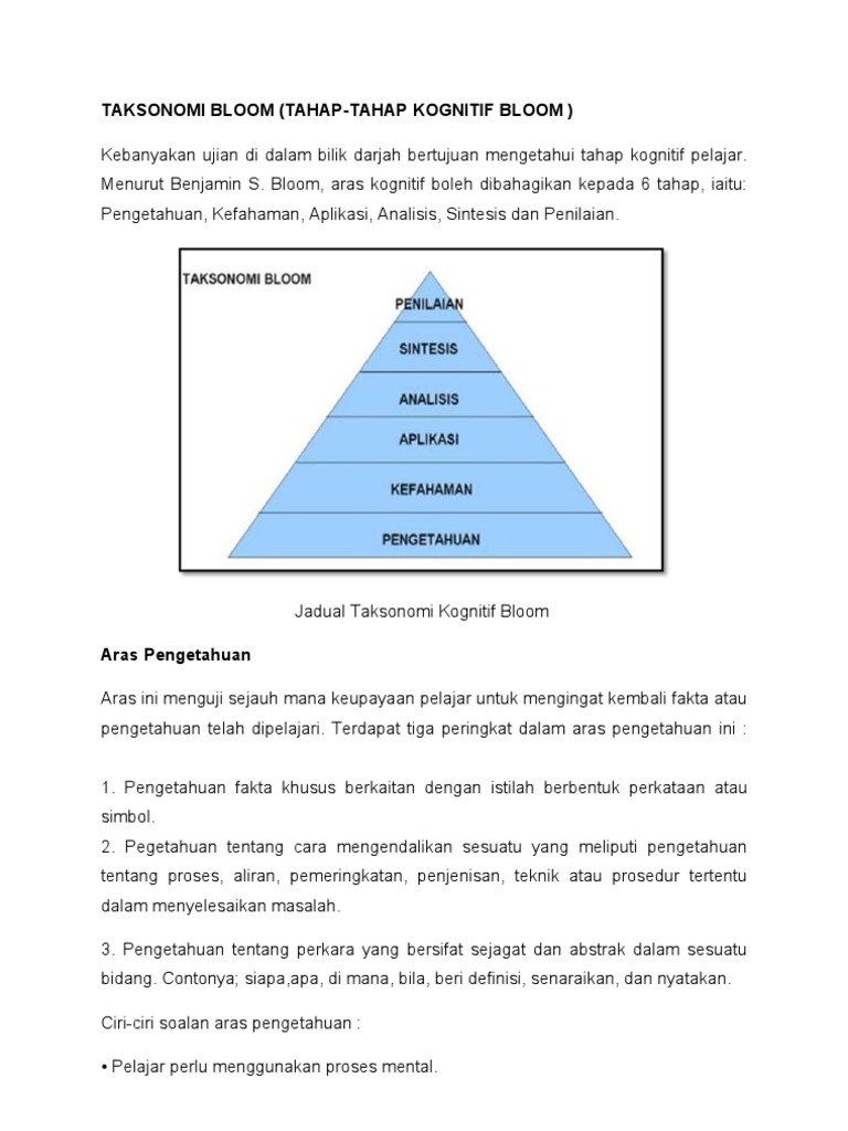 Taksonomi Bloom Pdf