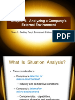 Chapter 3: Analyzing A Company's External Environment: Team 1: Godfrey Fenyi, Emmanuel Shirima and Matt Poole