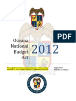 OB27 - Oceana Budget Act 2012 ADOPTED