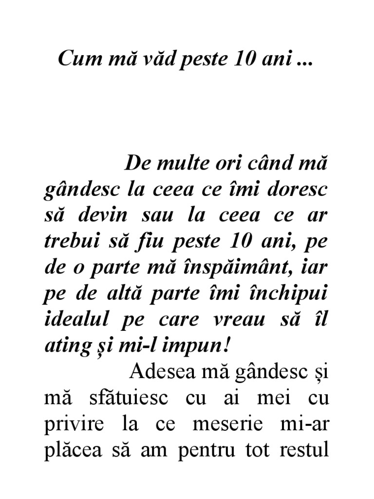 Cum Ma Vad Peste 10 Ani Pdf