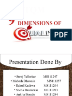 9 Dimensions of Quality