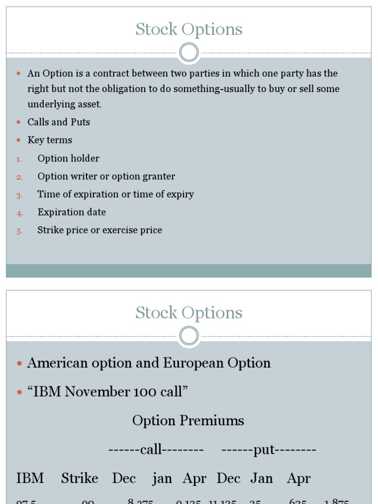 Understanding Stock Options and Warrants | PDF | Law