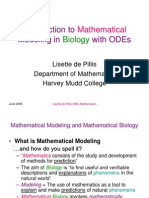 Introduction To Modeling in With Odes: Mathematical