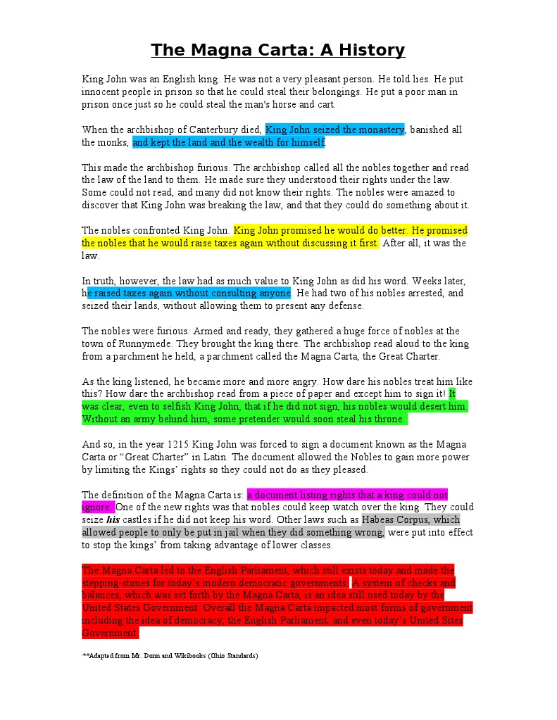 Magna Carta Ws Magna Carta Government