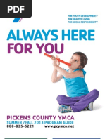 Download Pickens County YMCA Program Guide Summer Fall 2013 by Pickens County YMCA SN130188598 doc pdf