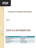 Computer Processing Techniques