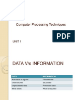 Computer Processing Techniques