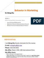 2013 Decision Behavior in Marketing - Week 1 - BB