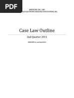 Case Law Outline 2nd Quarter 2011