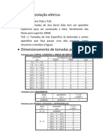 Projeto de instalação elétrica