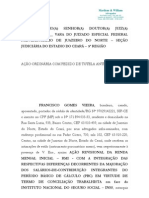 Ação ordinária de Revisão de RMI - Francisco Gomes Vieira