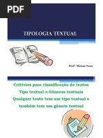 Tipologia Textual - Nova Aula