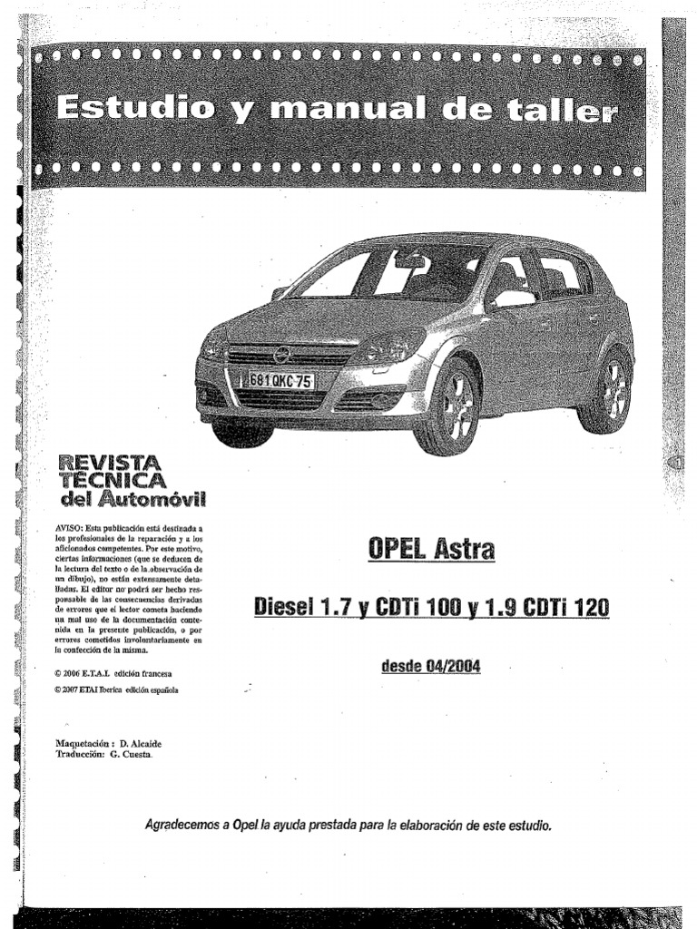 Opel astra manual