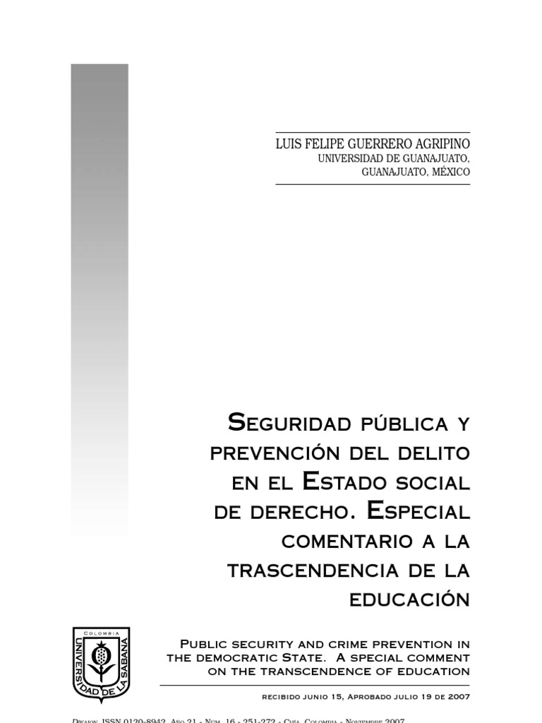 Tipos de Prevencion | PDF | Delito | Derecho penal