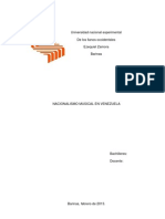El Nacionalismo en Venezuela