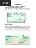 Tipos de Cheque Que Circulan en Guatemala | PDF | Cheque | Bancos