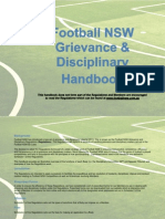 2013 Football NSW Grievance & Disciplinary Handbook