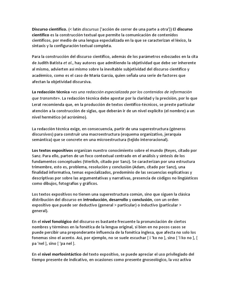 Discurso científico Comunicación humana Comunicación