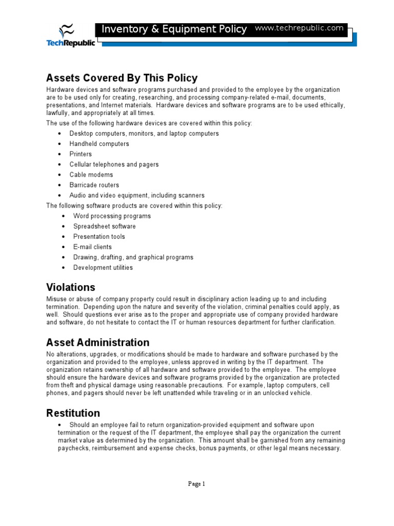 Inventory Policy | Download Free PDF | Computer Hardware | Software