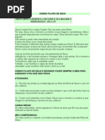 Somos Filhos de Deus