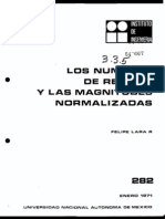 Los Numeros de Renard y Las Magnitudes Normalizadas