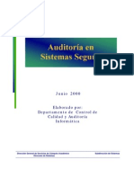 Auditoria en Sistemas Seguros