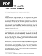 Download Kajian Kontra Penerapan TQM Pada UKM by Alan Dwi Wibowo SN130273165 doc pdf