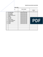 Rekapitulasi Daftar Calon Penerima Bantuan Siswa Miskin SD Tahun 2013