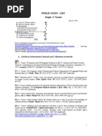 Download Complete Publication List on August 1 2013 by Sergiu  Vacaru SN13028068 doc pdf