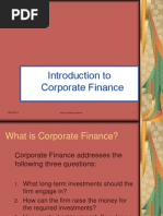 Intro to Corp.fin.