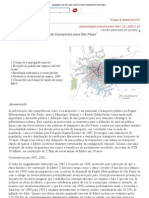 Elementos de Uma Política de Transportes para