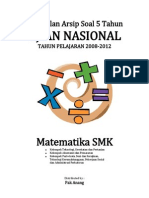 Kumpulan Arsip Soal 5 Tahun UN Matematika SMK 2008 - 2012