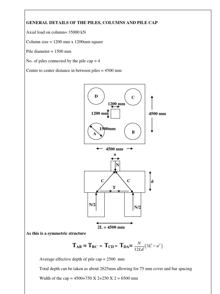 Pile Cap Design Example Pdf Pile Cap Design | Deep Foundation