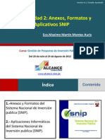 Aplicativos Anexos y Formatos SNIP