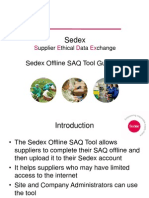 Sedex Offline SAQ Guidance