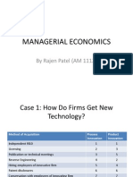 Managerial Economics: by Rajen Patel (AM 1112)