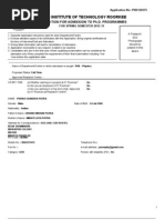 Indian Institute of Technology Roorkee: Application For Admission To Ph.D. Programmes
