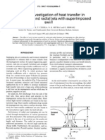 Numerical Investigation of Heat Transfer in Impinging Axial and Radial Jets With Superimposed