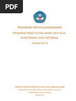 Download Pedoman Penyelenggaraan Program Pendidikan Anak Usia Dini 2012 by Efani Nahak SN130303773 doc pdf