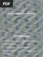 Programmed Instruction