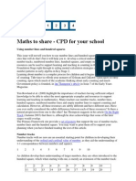 Maths To Share - CPD For Your School: Using Number Lines and Hundred Squares