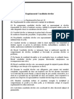 Regulamentul Consiliului Elevilor: (1) Consiliul Elevilor Funcţionează În Baza Art. 36