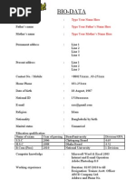 Download Simple Bio Data Format by Jus Win SN130306603 doc pdf