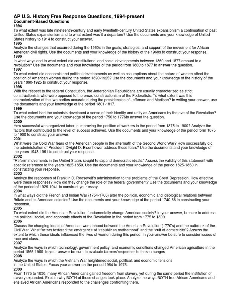 Apush dbq example answer picture