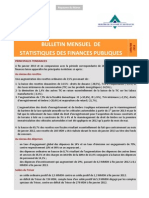 Bulletin Mensuel Des Statistiques Des Finances Publiques (Janvier 2013)
