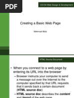 Creating A Basic Web Page: CS134 Web Design & Development