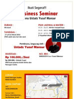 Bussiness Seminar Yusuf Mansur